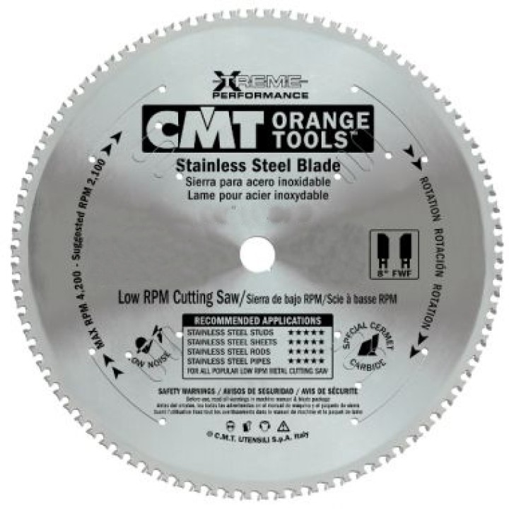Пильный диск для сухого реза стали 300x30x2,2/1,8 10° 8° FWF Z=80 CMT 226.580.12M