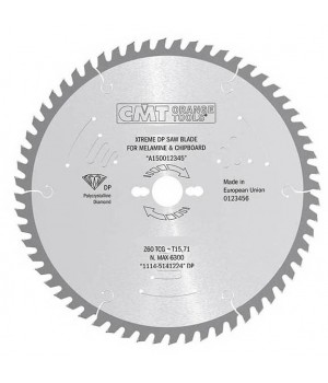 Пильный диск для МДФ и ДСП 250x30x3,2/2,2 10° 45° TCG Z=48 (DIA) CMT 237.048.10M