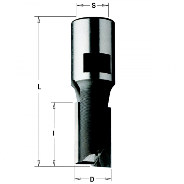 Пазовая фреза с резьбовым хвостовиком D=16,0 I=25,0 S=M12 L=60,0 CMT 170.160.11