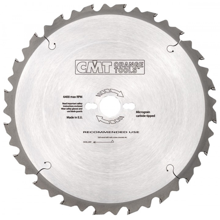 Пильный диск для строителей 300x30x2,8/1,8 15° 5° ATB Z=20 CMT 286.020.12M