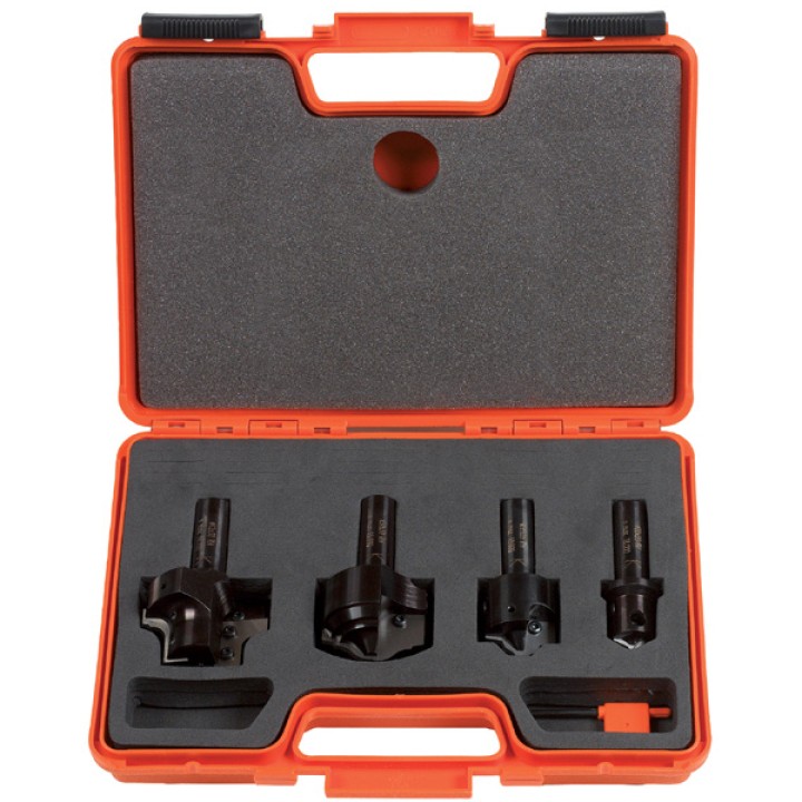 Комплект фрез для мебельных дверок из МДФ 4 шт. Z2 S=20 (Профиль 1) CMT 615.004.01