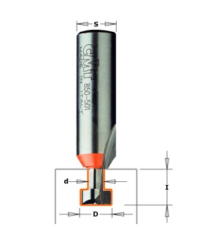 Фреза для изготовления Т-образных пазов D=9,5 I=11,0 S=6,0 CMT 750.001.11