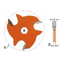 Сменный режущий пазовый диск для фрез D=47,6 I=3,0 B=8,0 CMT 822.330.11