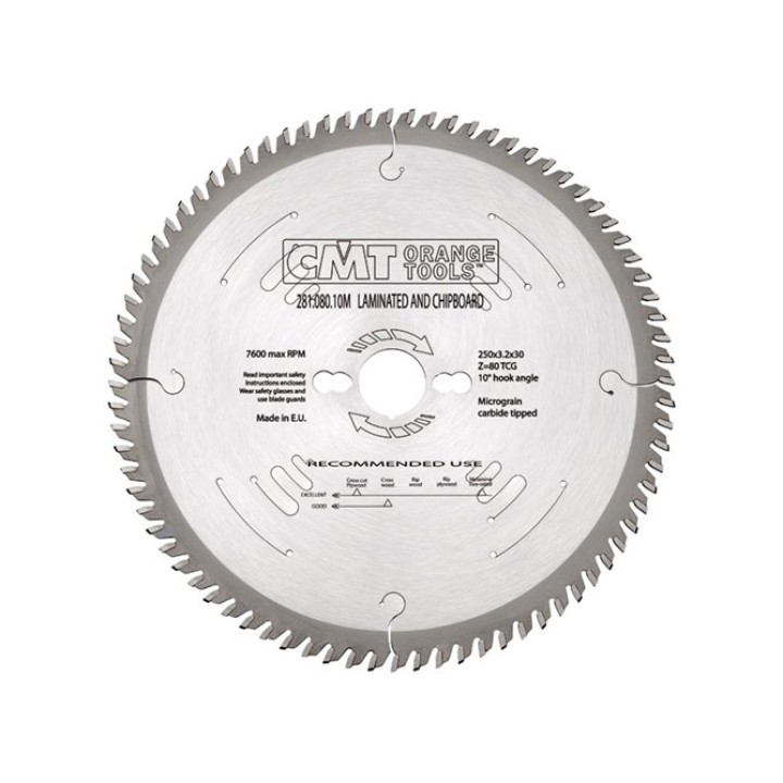 Диск пильный 160X20X2,2/1,6 10° TCG Z=48 CMT 281.160.48H