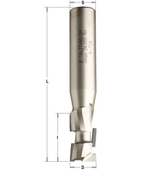 Фреза алмазная обгонная 10x12X40 d=10 I=22 L=72 Z=1+1 RH CMT 140.03956
