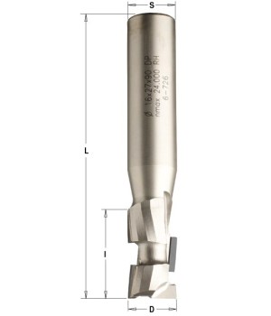 Фреза алмазная обгонная 12x12x40 d=12 I=35 L=85 Z=1+1 RH CMT 140.121.61