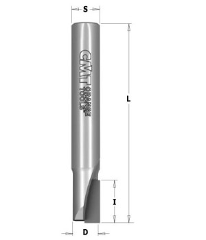Фреза алмазная обгонная 6x10x60 RH Z1 NEG. DP S=6 CMT 141.260.61