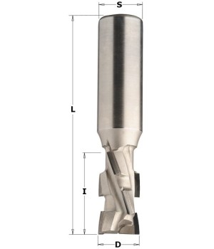 Фреза алмазная обгонная 25x25x55 d=25 I=36 L=100 Z=2+2 RH CMT 142.251.61