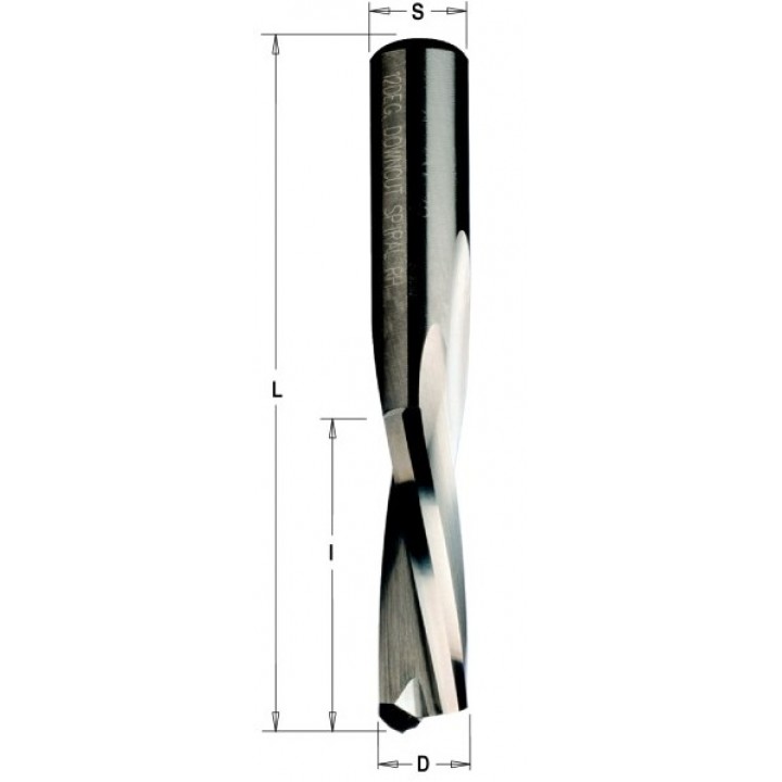 Фреза спиральная монолитная 10x42x90 Z=2 S=10 RH CMT 192.101.11