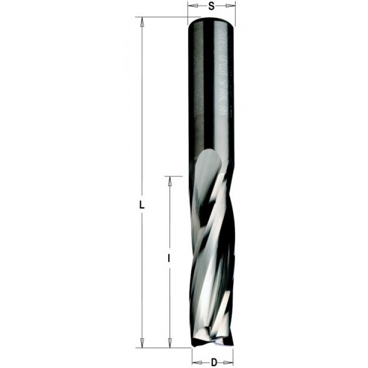 Фреза спиральная монолитная 16x72x120 Z=3 S=16 RH CMT 193.165.11