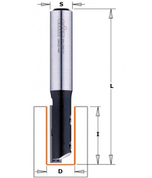 Фреза пазовая со сменным ножом Z1 S=8 D=12x30 RH CMT 651.120.11