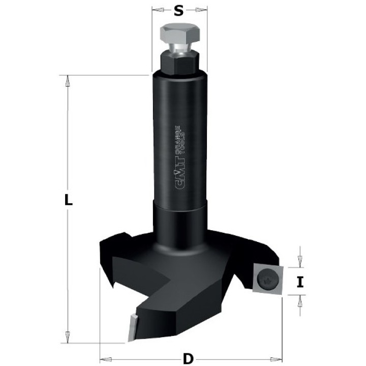 Фреза фуговальная, смен.ножи HM Z3 D=35 I=10.5 S=8 CMT 663.007.11