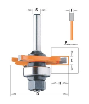 Фреза концевая пазовая дисковая D=47,6 I=2,5 S=8,0 CMT 922.325.11A