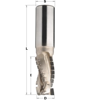 Фреза алмазная обгонная 22x25x50 d=22 I=40 L=102 Z=3 RH CMT 143.222.61