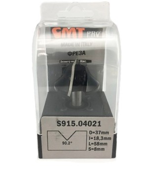 Фреза V- образная для углового соединения V 90,2° S=8 D=37x18,3x58 RH CMT S915.04021