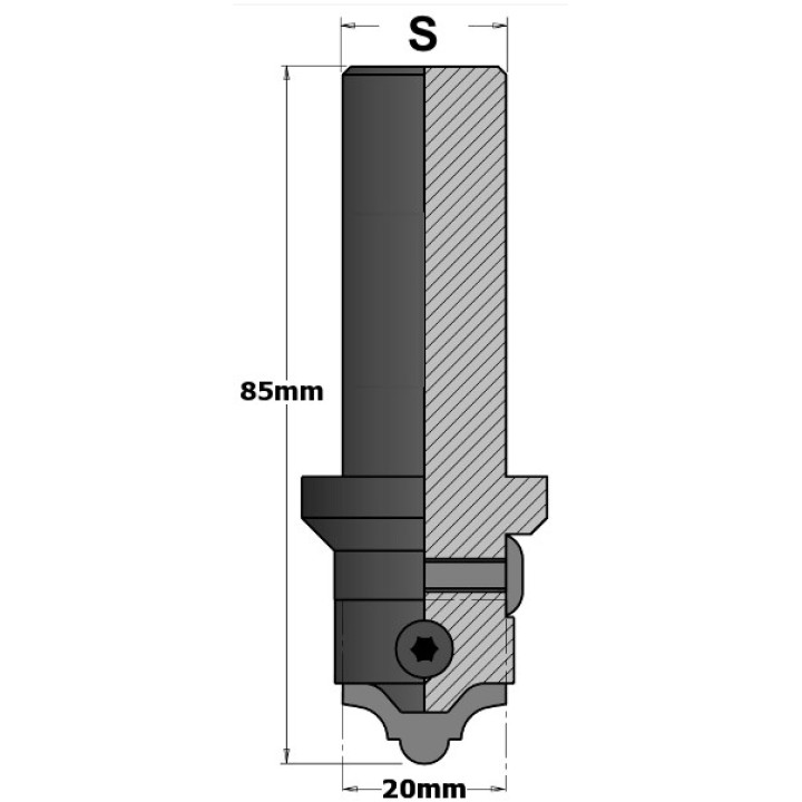 Нож твердосплавный для 616.000 R=5 мм HW CMT 616.003