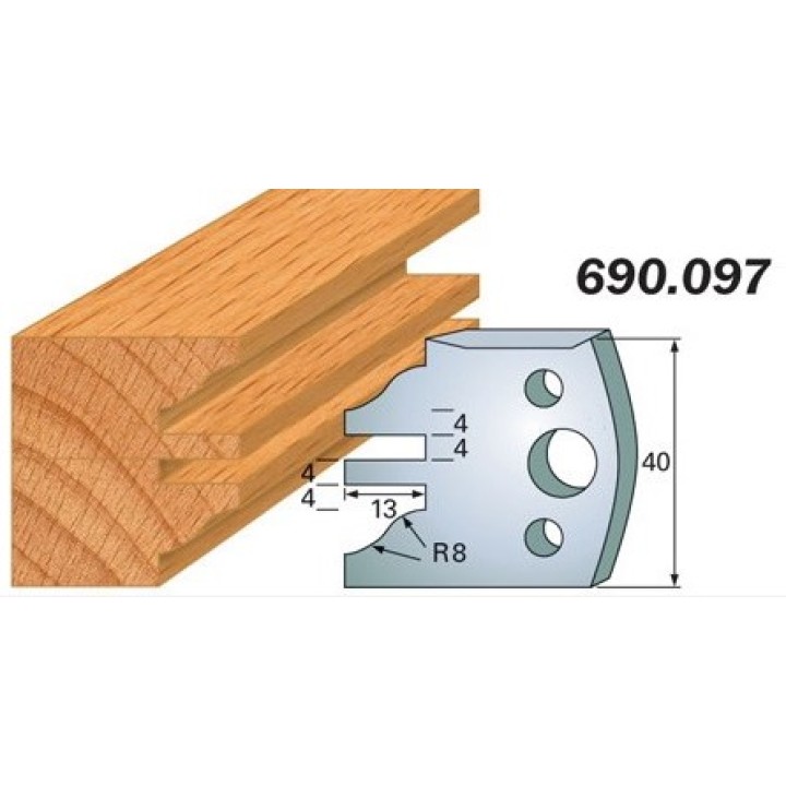 Комплект из 2-х ножей 40x4 SP CMT 690.097