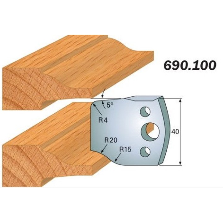 Комплект из 2-х ножей 40x4 SP CMT 690.100