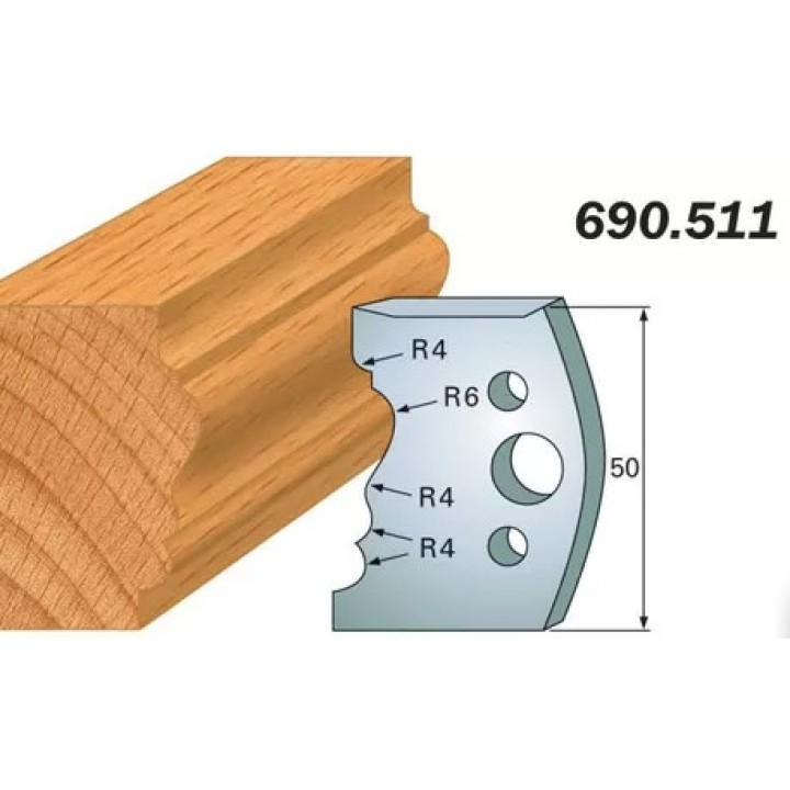 Комплект из 2-х ножей 50x4 SP CMT 690.511 - надежный выбор для профессионалов