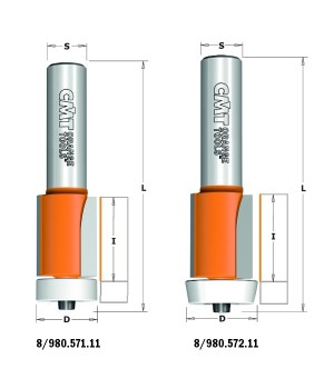 Фреза концевая по искусственному камню D=19,1 I=25,4 S=12,0 L=78,0 CMT 980.571.11