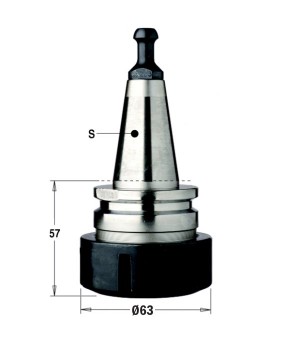 Патрон высокоточный для цанги ER40 S=ISO30/BIESSE RH CMT 183.201.01