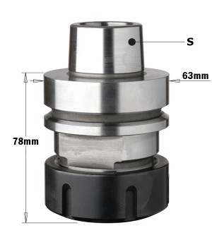 Патрон высокоточный для цанги ER40 S=HSK-F63 RH CMT 183.310.01