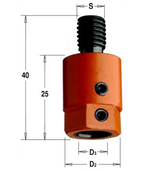 Патрон для присадочного станка S=M10 D=10 LH CMT 302.000.02