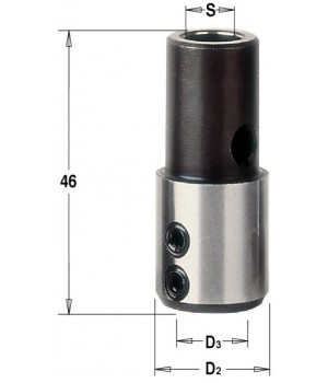 Патрон для свёрл S=M10x1,5 D=10 RH CMT 359.000.01