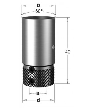 Патрон для свёрл на станок Masterwood D=10x19,4 LT=40 RH/LH CMT 360.301.00