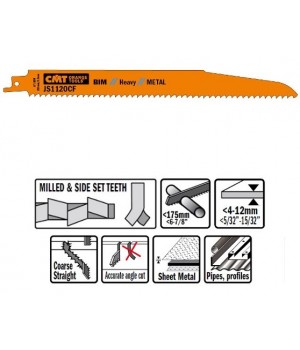 Пилки сабельные BIM 20 штук для металла 9TPI CMT JS1120CF-20