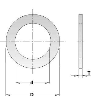 Кольцо переходное 30-15,87x1,4мм для пилы CMT 299.211.00