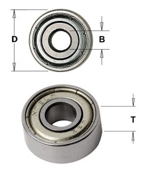 Подшипник D=31,7/12,7x10 CMT 791.015.00