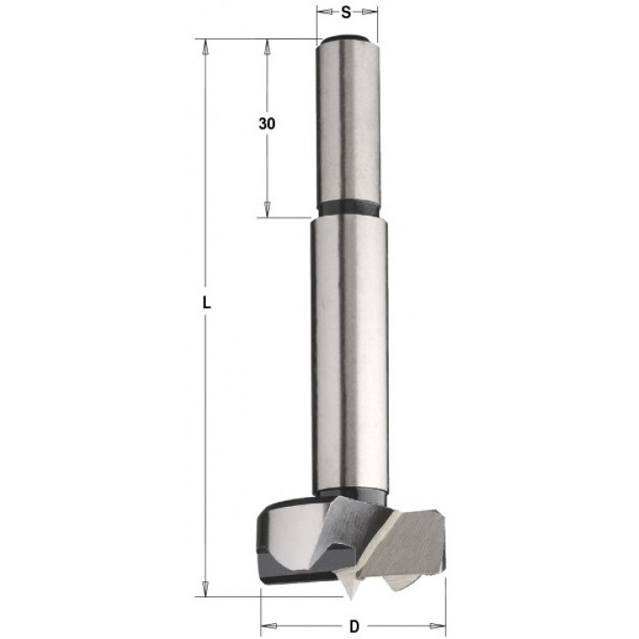 Сверло чашечное SP 30x90 Z=2+2 S=10x30 RH CMT 512.301.31