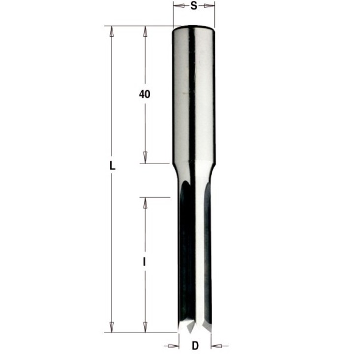 Сверло долбежное 8x28x73 Z=4 S=10 RH-LH CMT 105.080.30