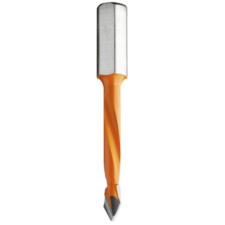 Сверло сквозное 5x43x70 Z=2 S=8x20 LH CMT 368.050.12