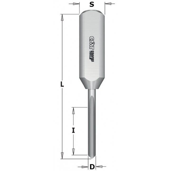 Сверло присадочное глухое 2x12x57,5 Z=1 S=10x30 RH-LH CMT 382.2057