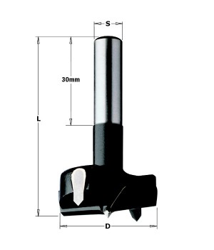 Сверло чашечное HW 25x60 Z=2+2 S=8 RH CMT 392.250.11